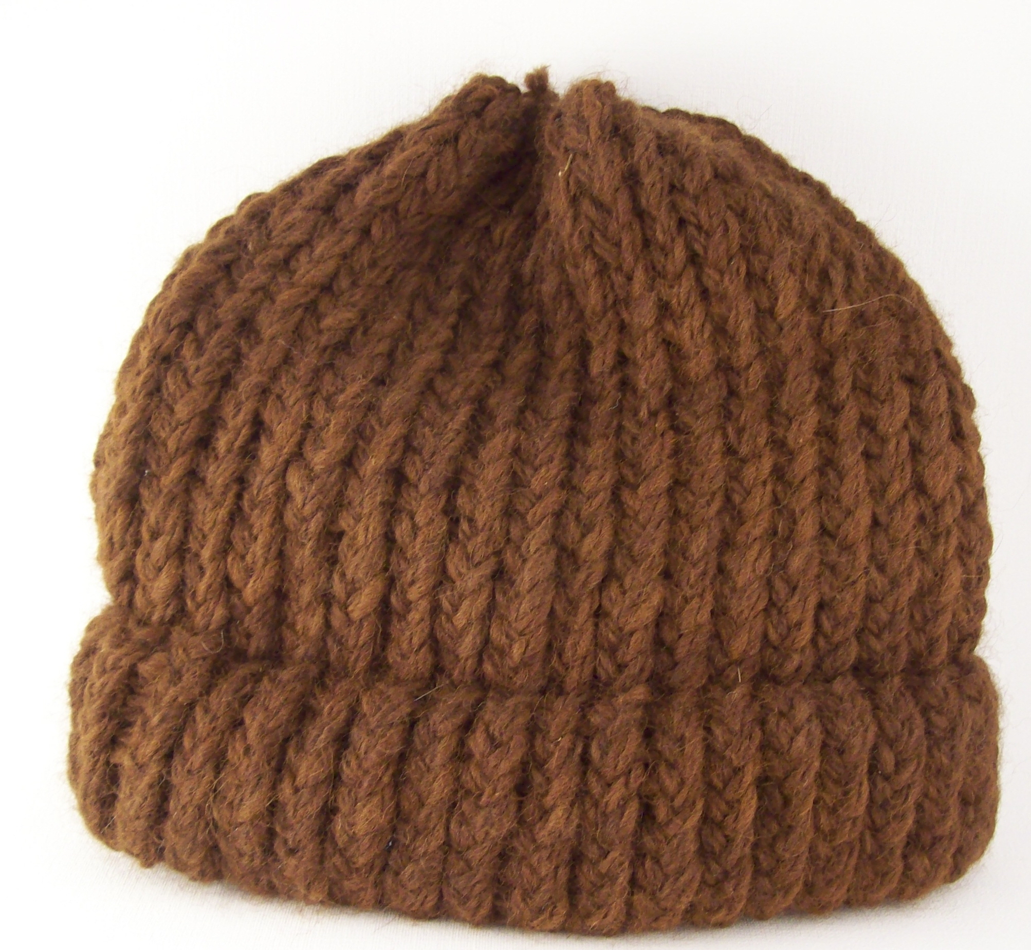 Brown-Knit-Hat